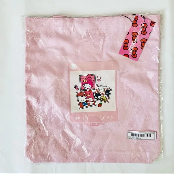 Sanrio Hello Kitty and Friends Pink Canvas Tote Bag - Picture 6 of 8